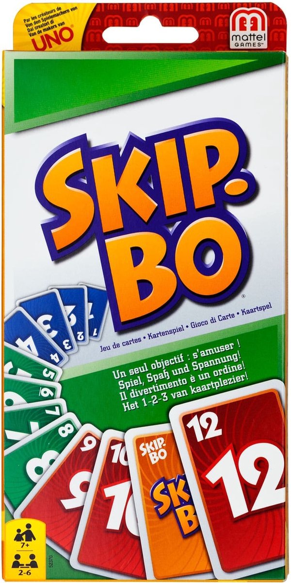 Mattel Games Skip-Bo Kaartspel voor het Hele Gezin