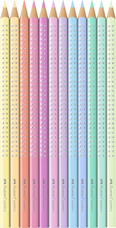 Faber-Castell Sparkle Kleurpotloden Pastel - 12 Stuks - FC-201910