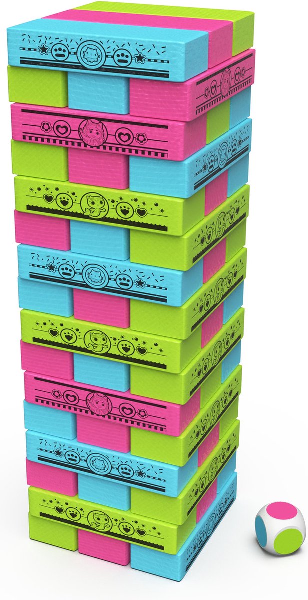 Gabby's Poppenhuis Houten Blokkentoren Spel met 48 Blokken