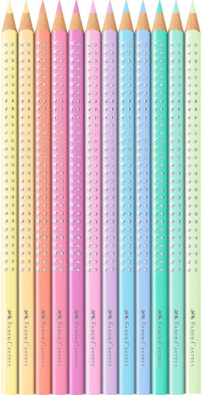 Faber-Castell Sparkle Kleurpotloden Pastel - 12 Stuks - FC-201910