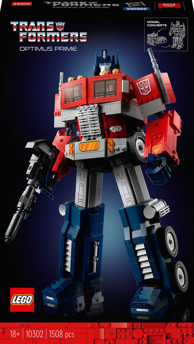 LEGO ICONS 10302 Optimus Prime Transformer Bouwset