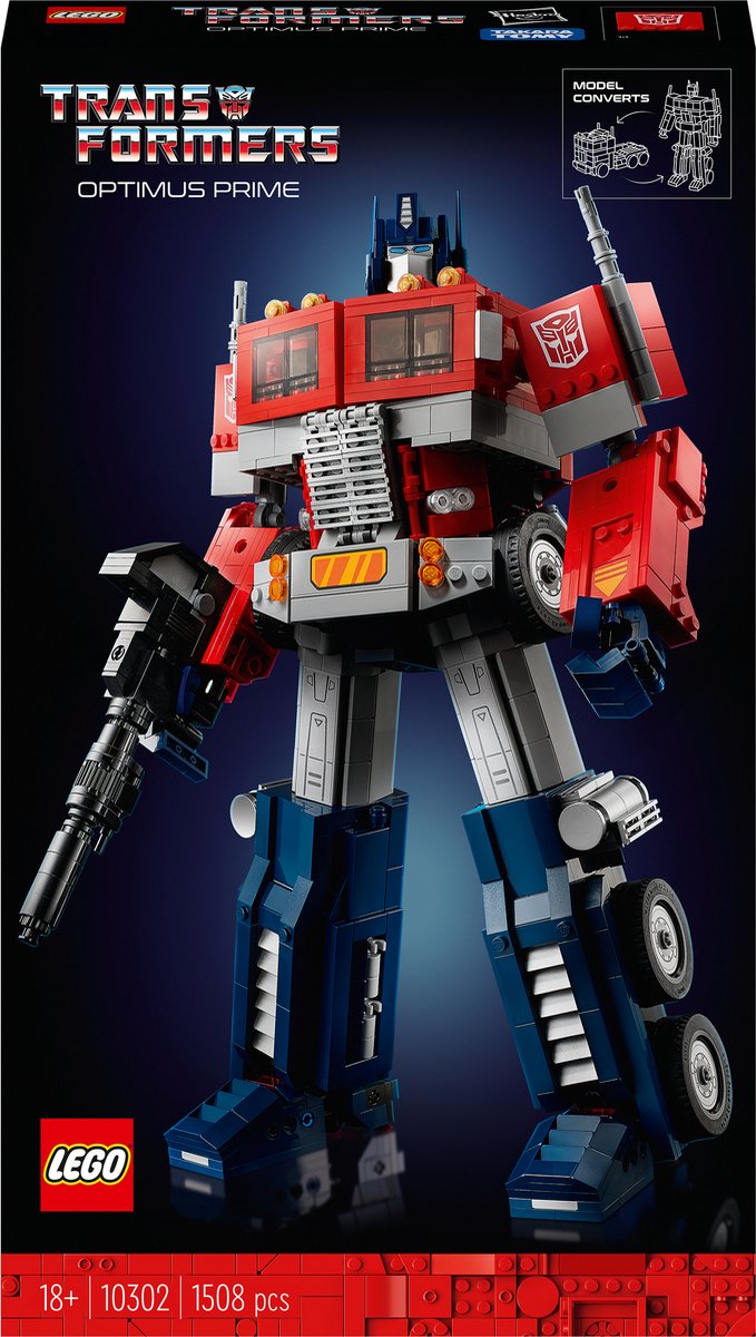 LEGO ICONS 10302 Optimus Prime Transformer Bouwset