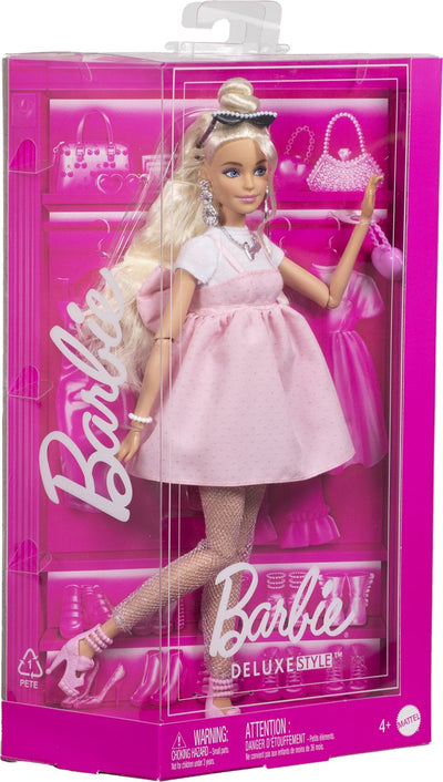 Barbie Deluxe Style - Pastelroze Poppenjurk