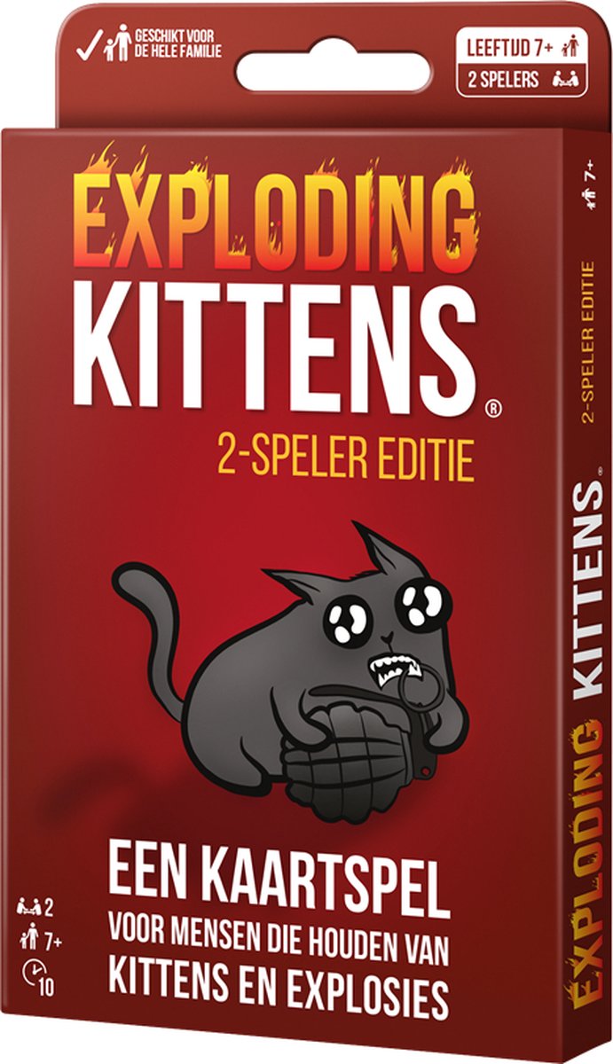 Asmodee Exploding Kittens voor 2 Spelers