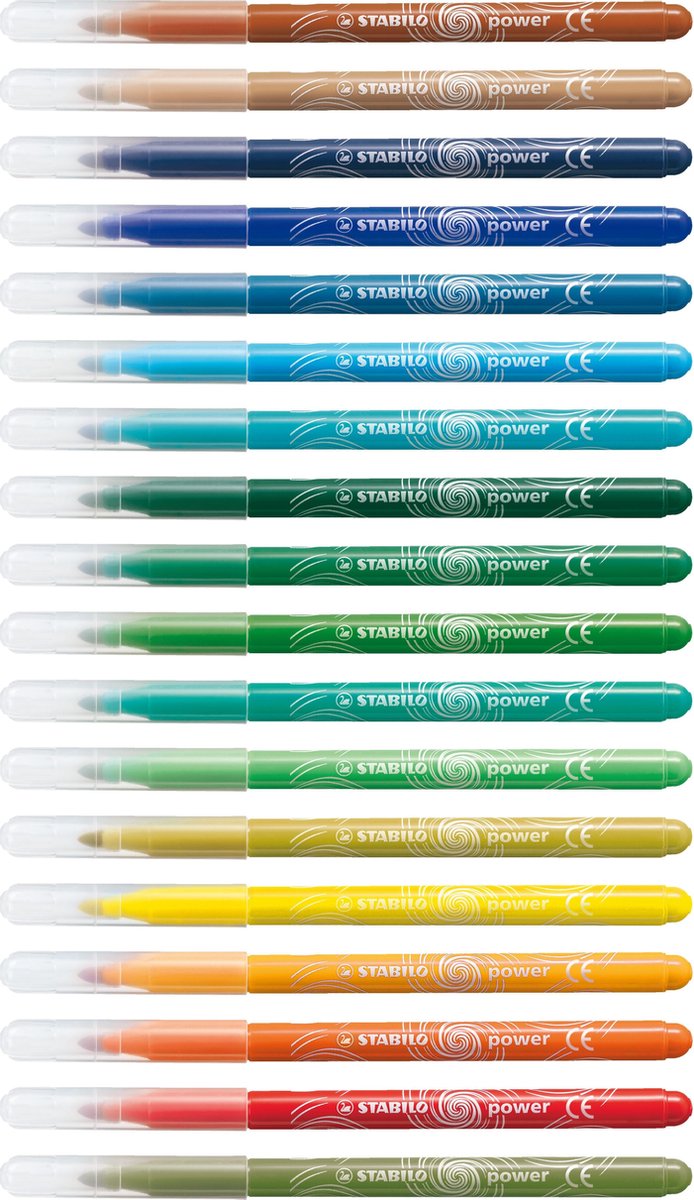STABILO Power 24 Viltstiften - Set in Etui