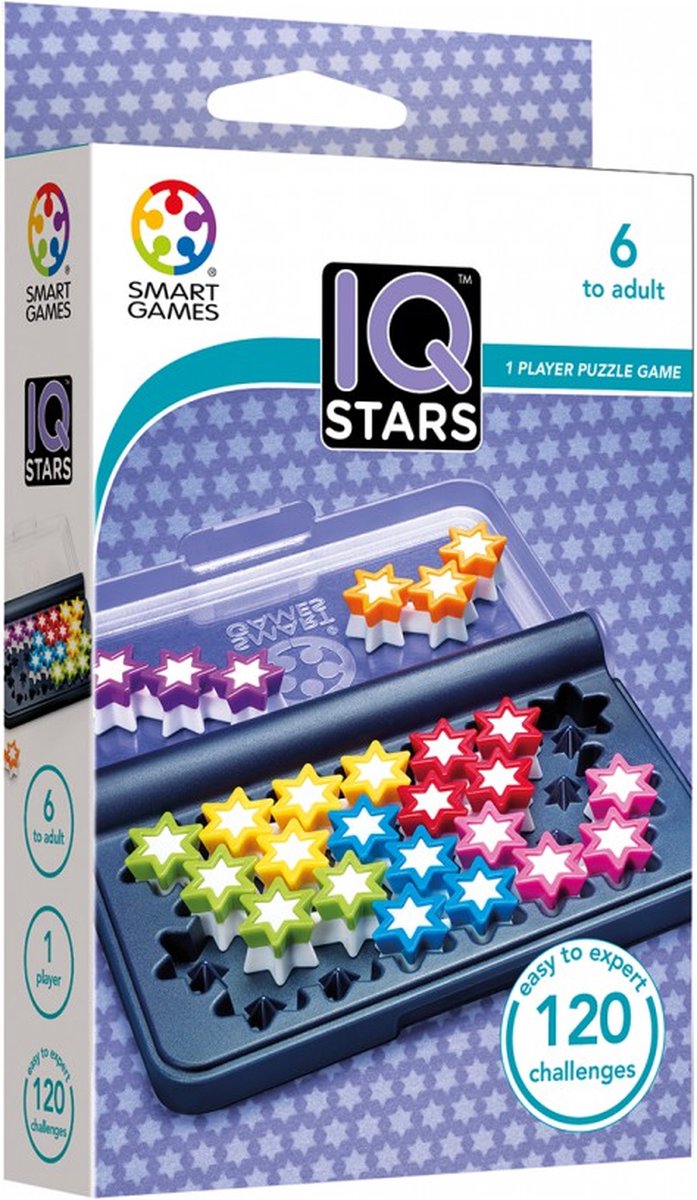 SmartGames IQ Stars - Compact Puzzelspel voor Slimme Breinen