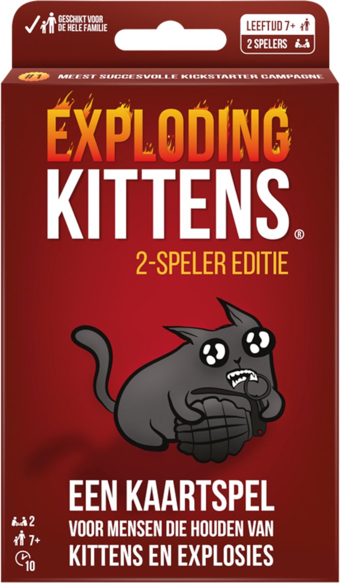 Asmodee Exploding Kittens voor 2 Spelers