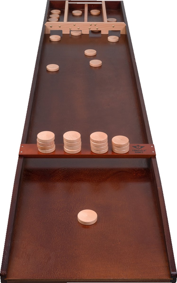 Longfield Luxe Shuffleboard Competition 200x41 cm met Stenen