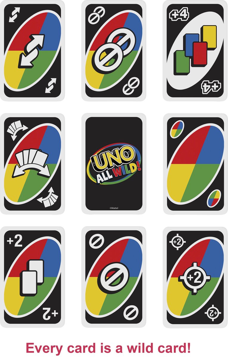 Mattel Games UNO All Wild Kaartspel