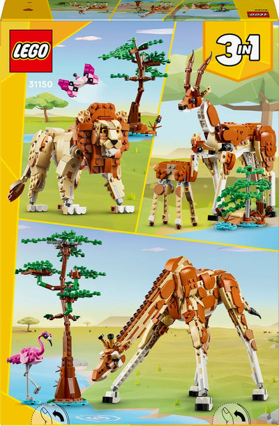 LEGO Creator Safari Dieren 3-in-1: Giraf, Leeuw & Gazellen