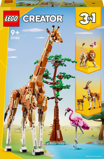 LEGO Creator Safari Dieren 3-in-1: Giraf, Leeuw & Gazellen