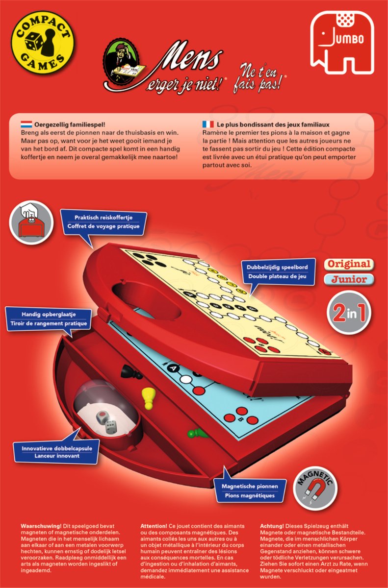 Jumbo Ne t'en fais pas! Compact Bordspel