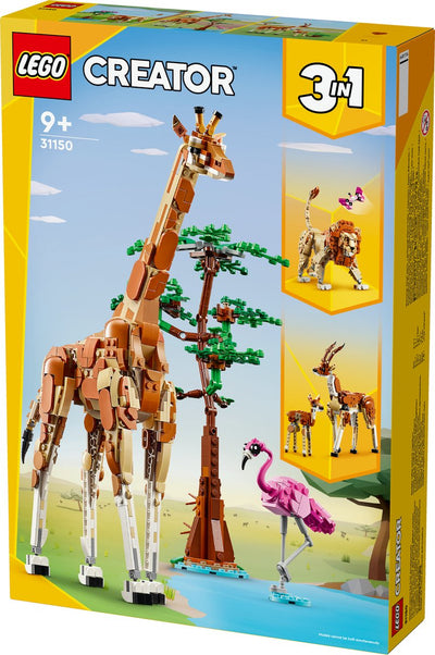 LEGO Creator Safari Dieren 3-in-1: Giraf, Leeuw & Gazellen