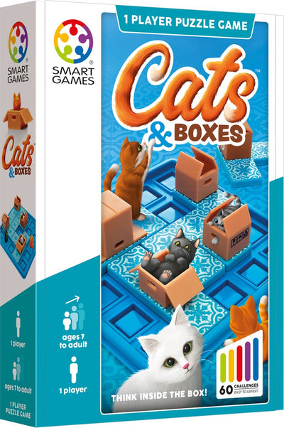 SmartGames CATS & BOXES - Uitdagend Doolhofspel