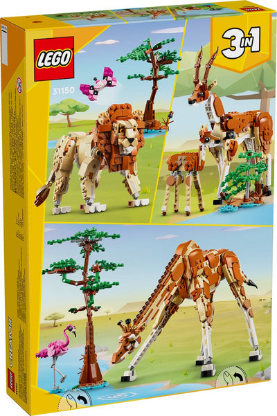 LEGO Creator Safari Dieren 3-in-1: Giraf, Leeuw & Gazellen