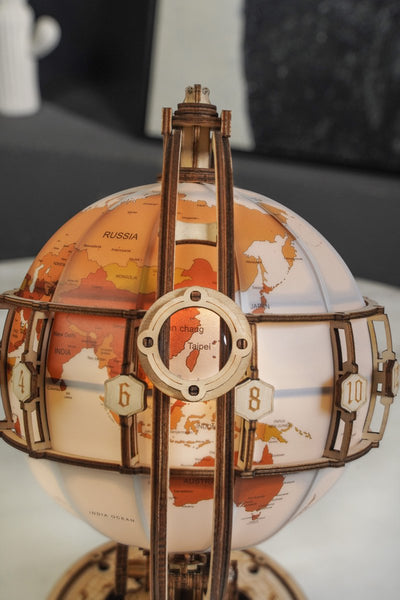 Robotime Luminous Globe ST003 - Houten Wereldbol Maquette