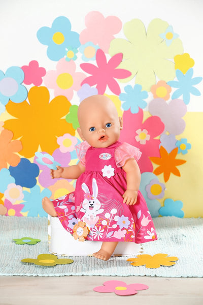 BABY born Poppenjurk met Bloemenprint