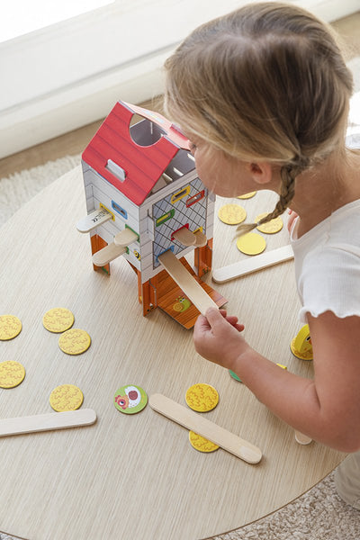 Goula Vrolijke Kip Houten Activiteitenspel