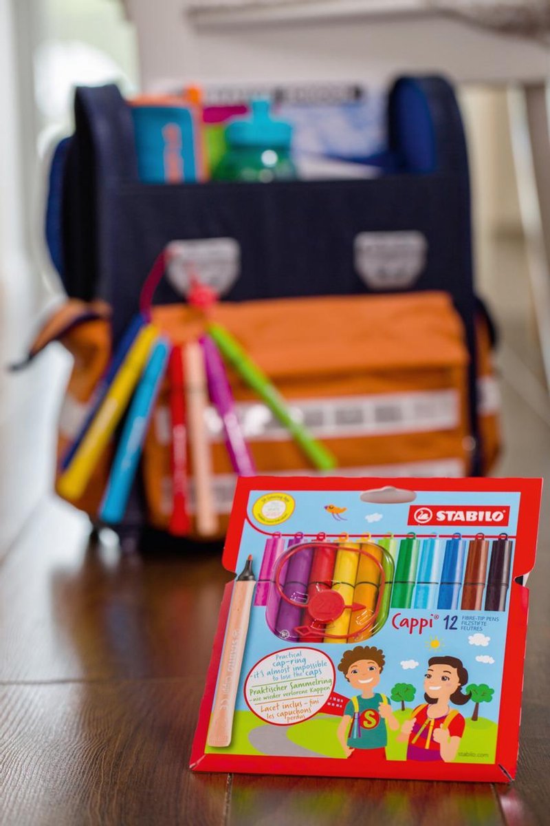 STABILO Cappi Viltstiften - 18 Kleuren Etui