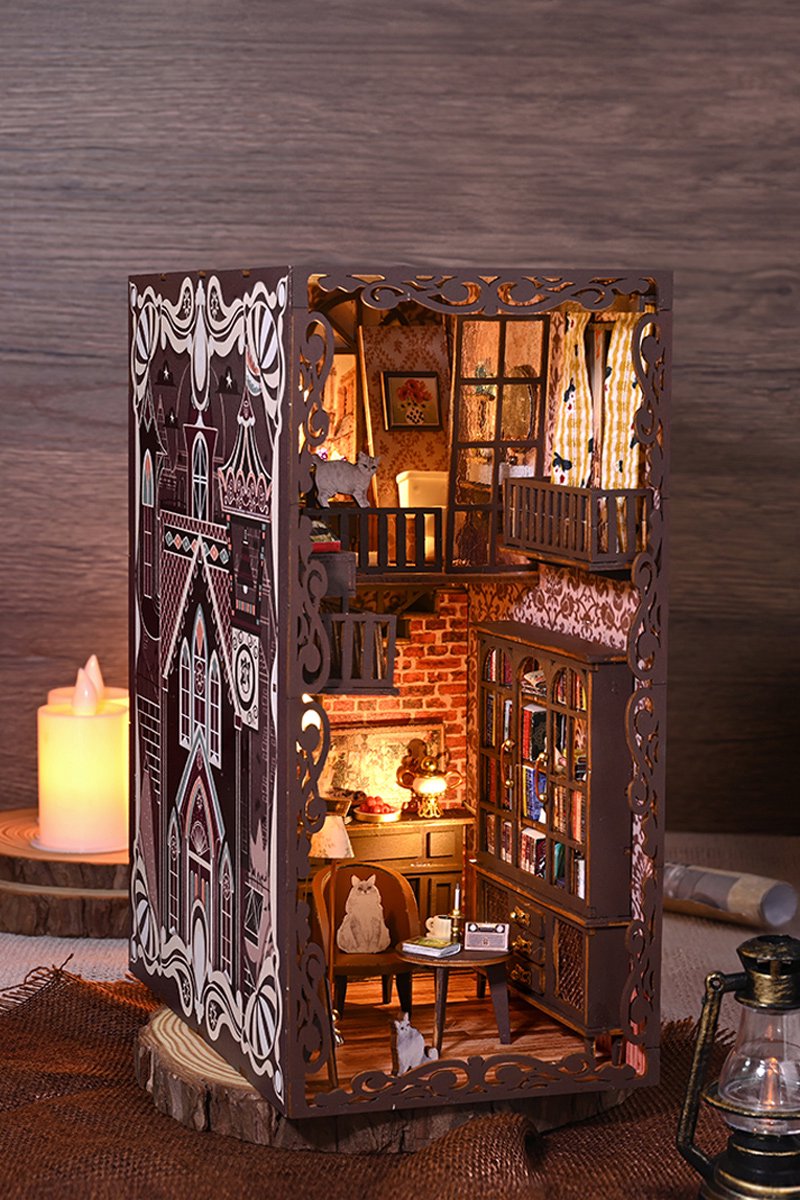 Crafts&Co Boekhoek Bouwpakket – Verborgen Kasteel Miniatuur