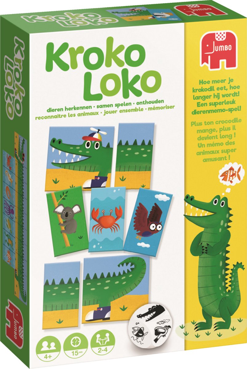 Jumbo Kroko Loko - Spannend Dierenbordspel voor Kinderen