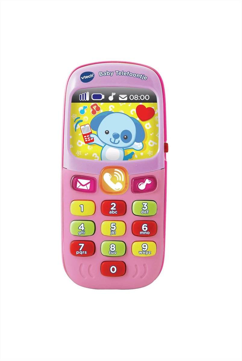 VTech Baby Roze Speeltelefoon met Licht en Geluid