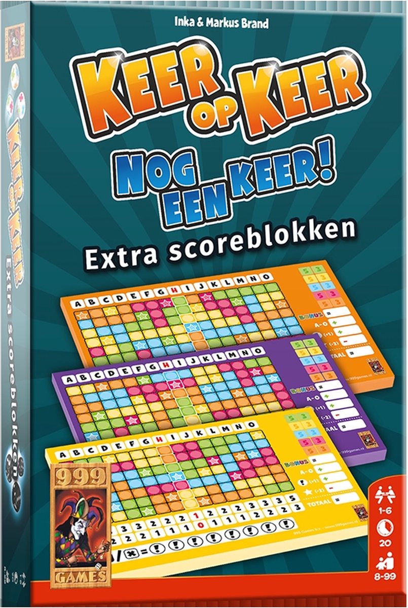 999 Games Keer op Keer Scoreblokken Set Niveau 2, 3 & 4