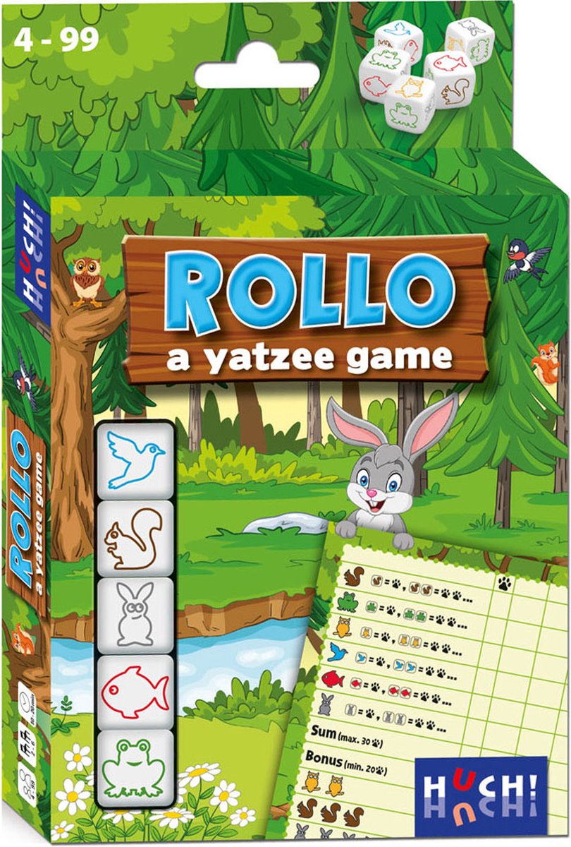 Hutch Rollo Yahtzee Dierenspel - Dobbelspel