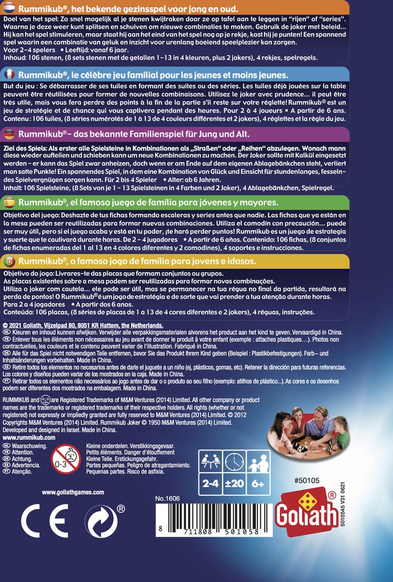 Goliath Rummikub Reiseditie in Blik - Origineel
