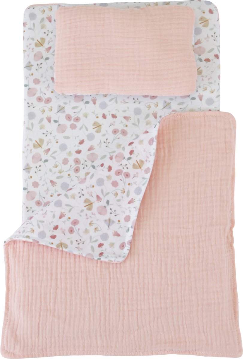 Little Dutch Houten Poppenbed met Textiel