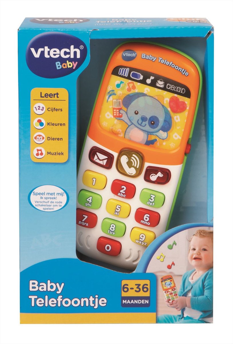 VTech Baby Speeltelefoon met Geluid en Licht