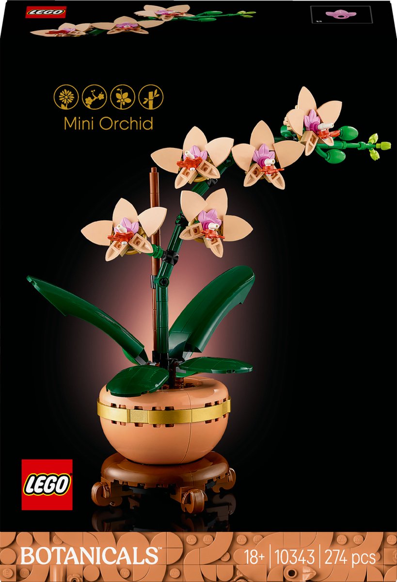 LEGO Icons Mini Orchidee - Botanische Collectie - 10343