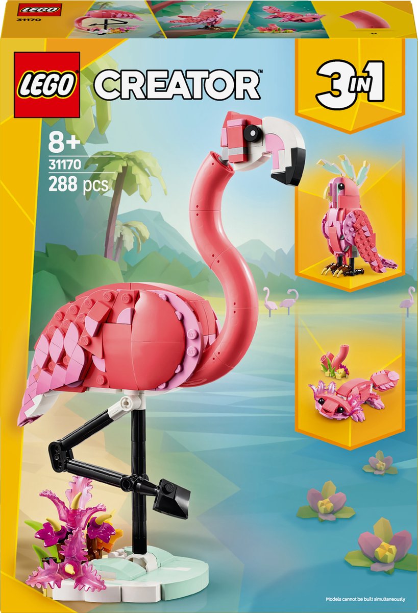 LEGO Creator 3in1 Wilde Dieren: Flamingo Set - 31170