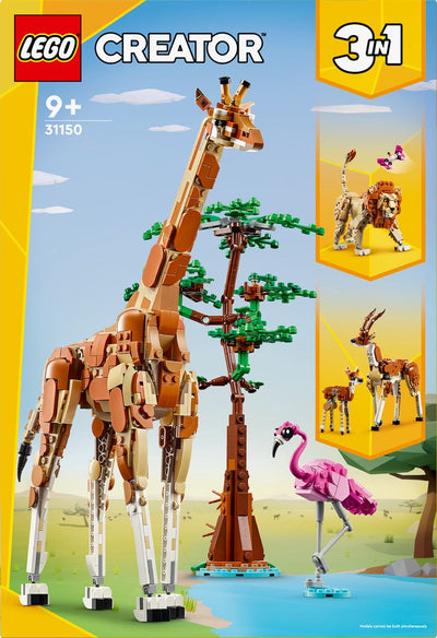 LEGO Creator Safari Dieren 3-in-1: Giraf, Leeuw & Gazellen
