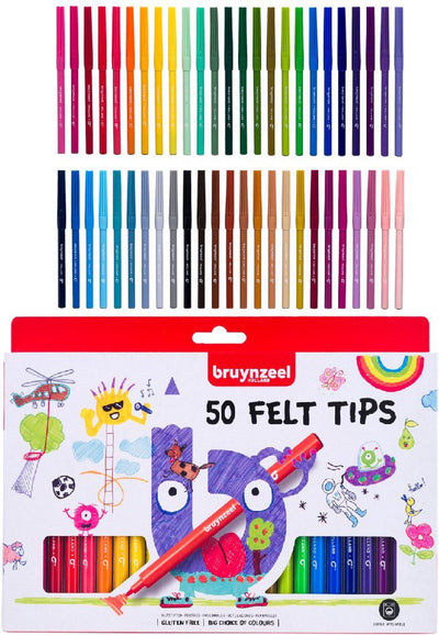 Bruynzeel Feutreset - 50 Kleuren