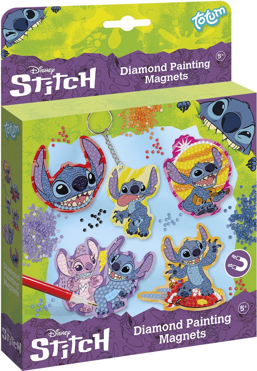 Totum Disney Stitch Magneten & Sleutelhanger Set