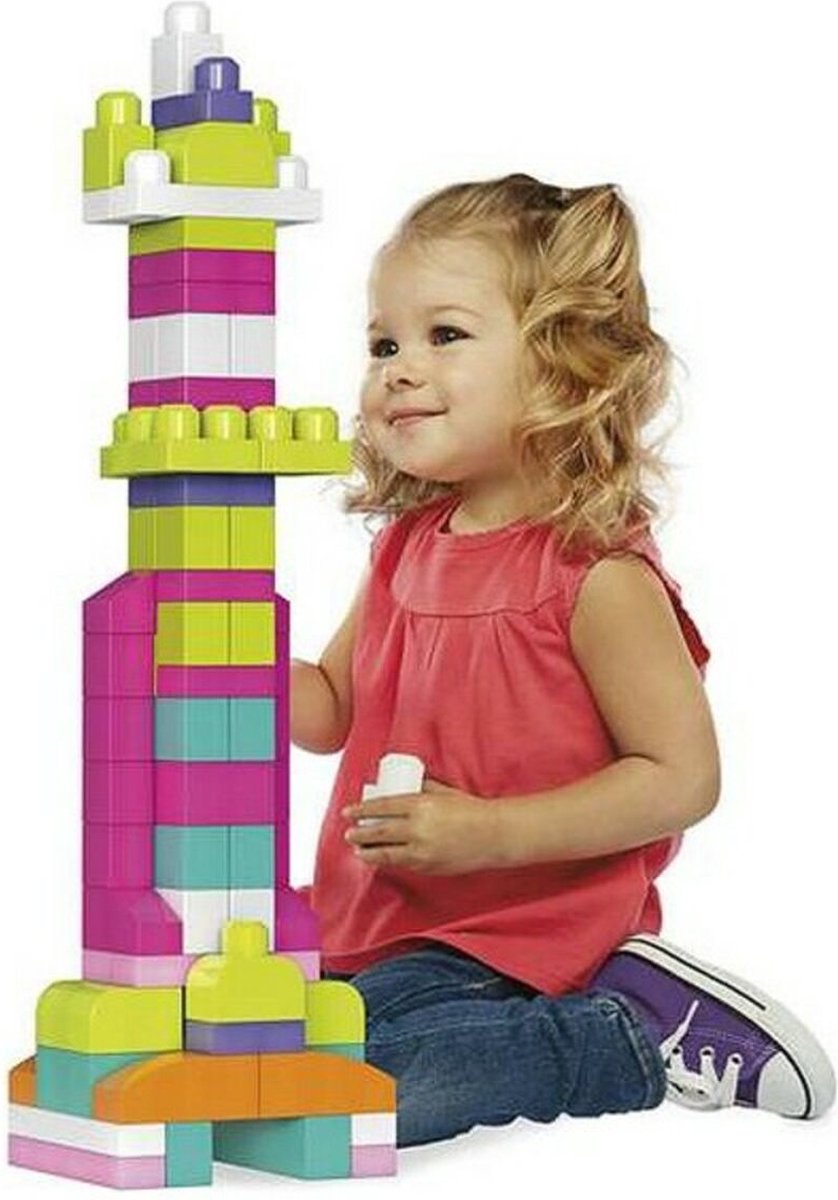 Mega Bloks Roze Bouwstenen Set - 60 Stuks