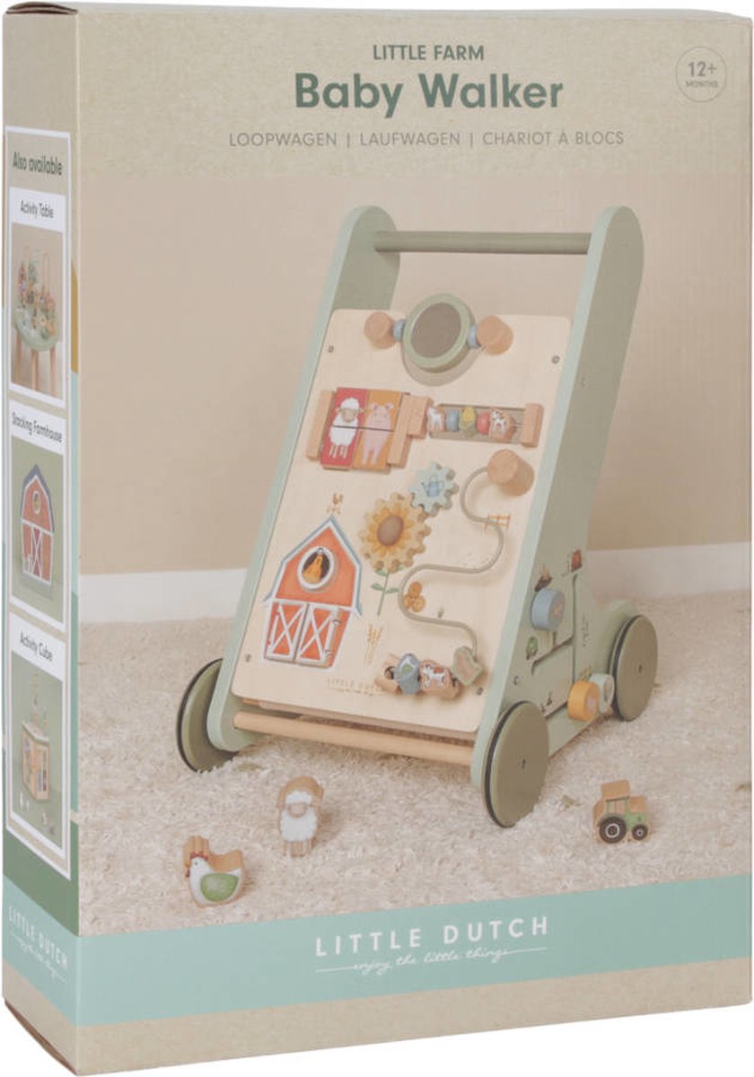 Little Dutch Little Farm Houten Trotteur FSC