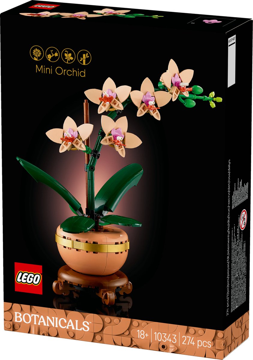 LEGO Icons Mini Orchidee - Botanische Collectie - 10343