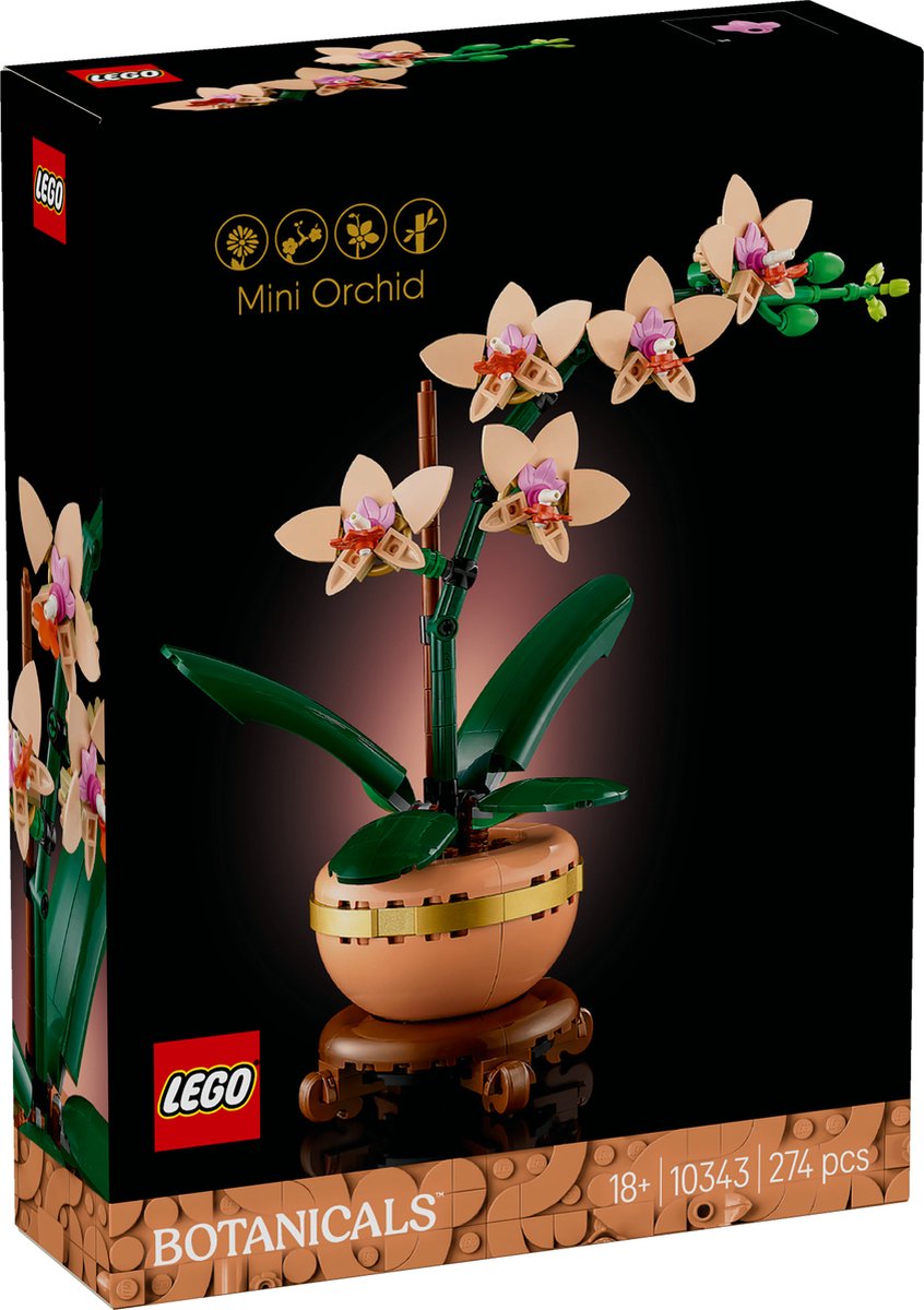 LEGO Icons Mini Orchidee - Botanische Collectie - 10343