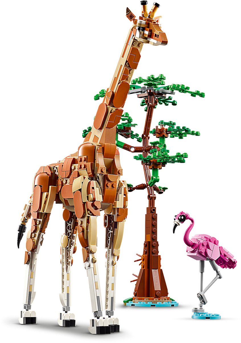 LEGO Creator Safari Dieren 3-in-1: Giraf, Leeuw & Gazellen
