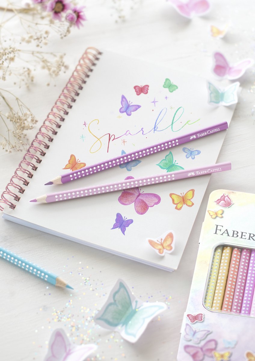 Faber-Castell Sparkle Kleurpotloden Pastel - 12 Stuks - FC-201910