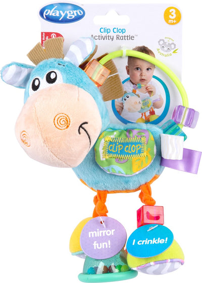 Playgro Clip Clop Activiteitenrammelaar - Blauw