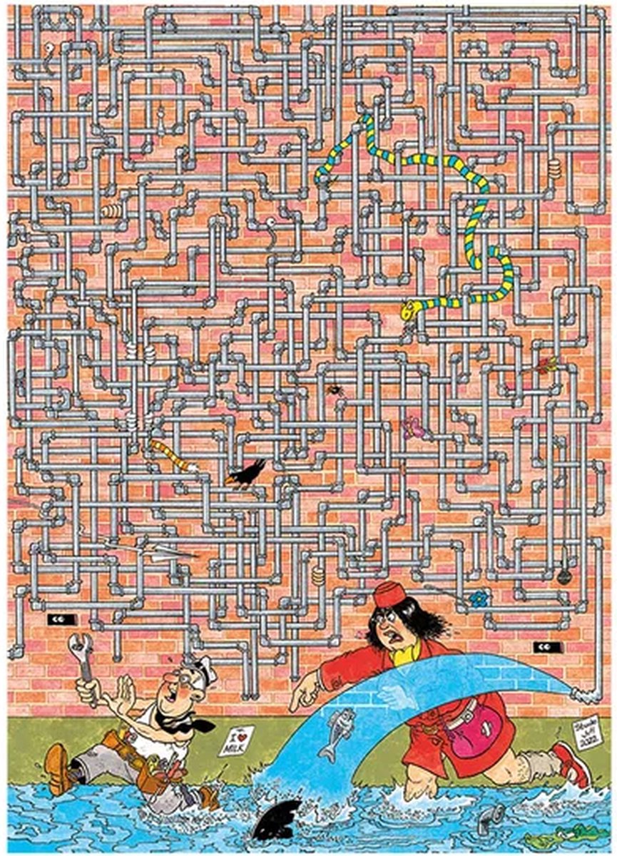 Jan van Haasteren Puzzel - Waar is het Lek? - 500 Stukjes