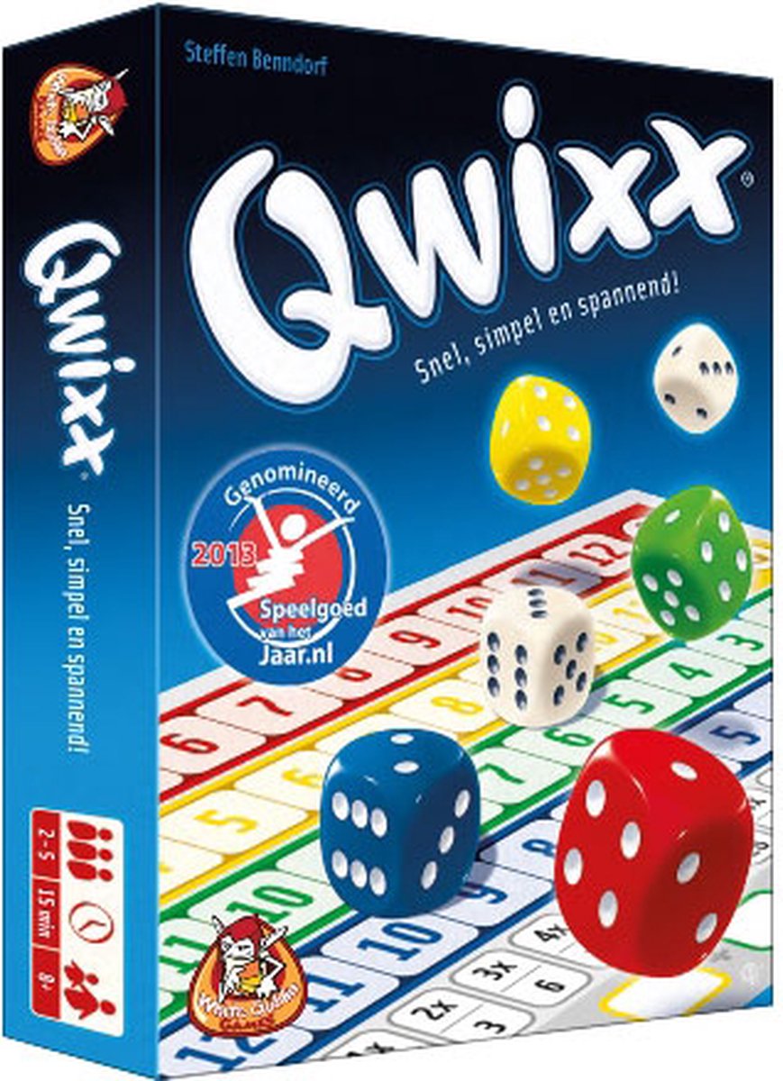 White Goblin Games Qwixx Dobbelspel voor Feestelijke Avonden