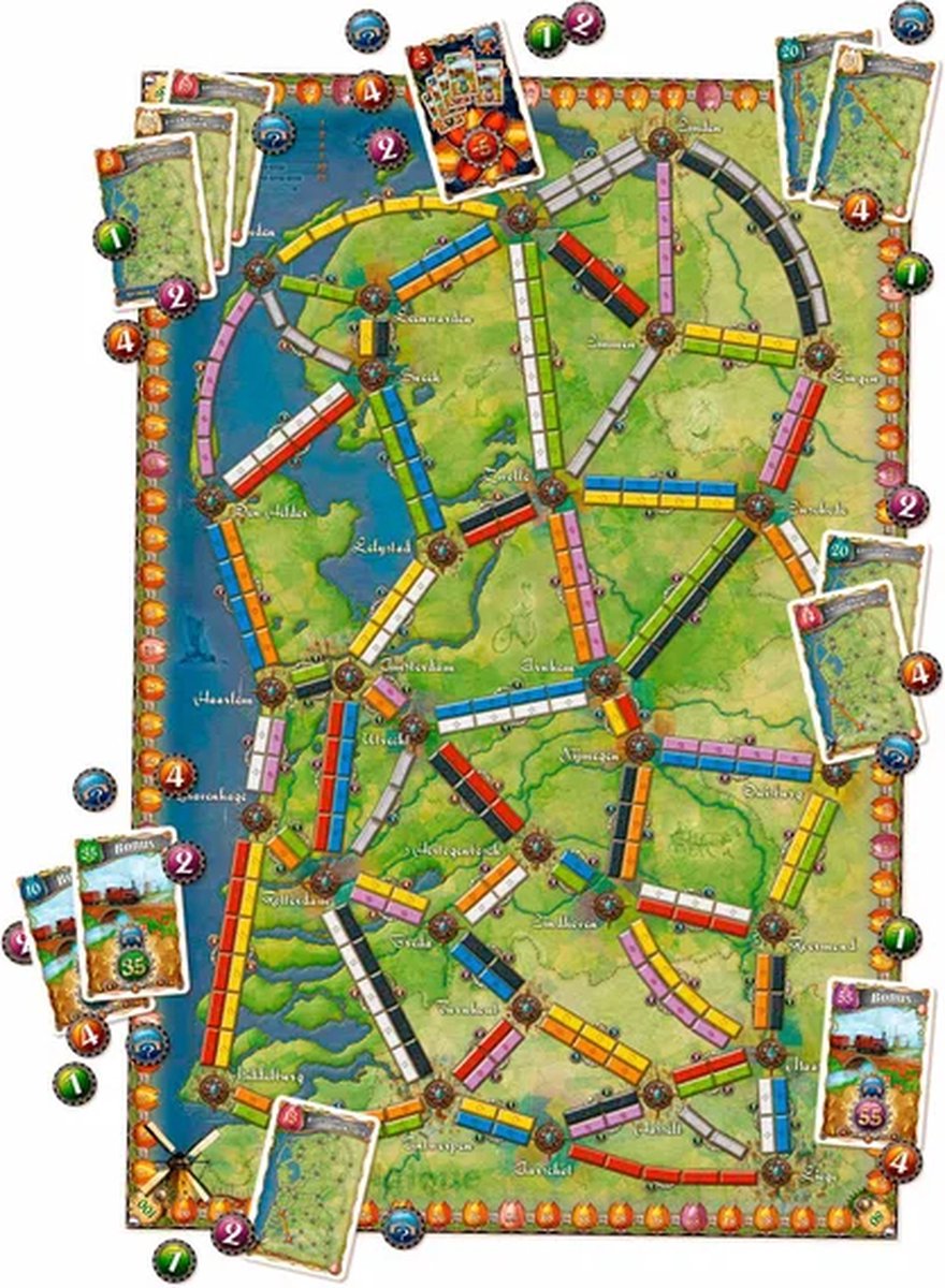 Days of Wonder Ticket to Ride Nederland - Kaartcollectie #4
