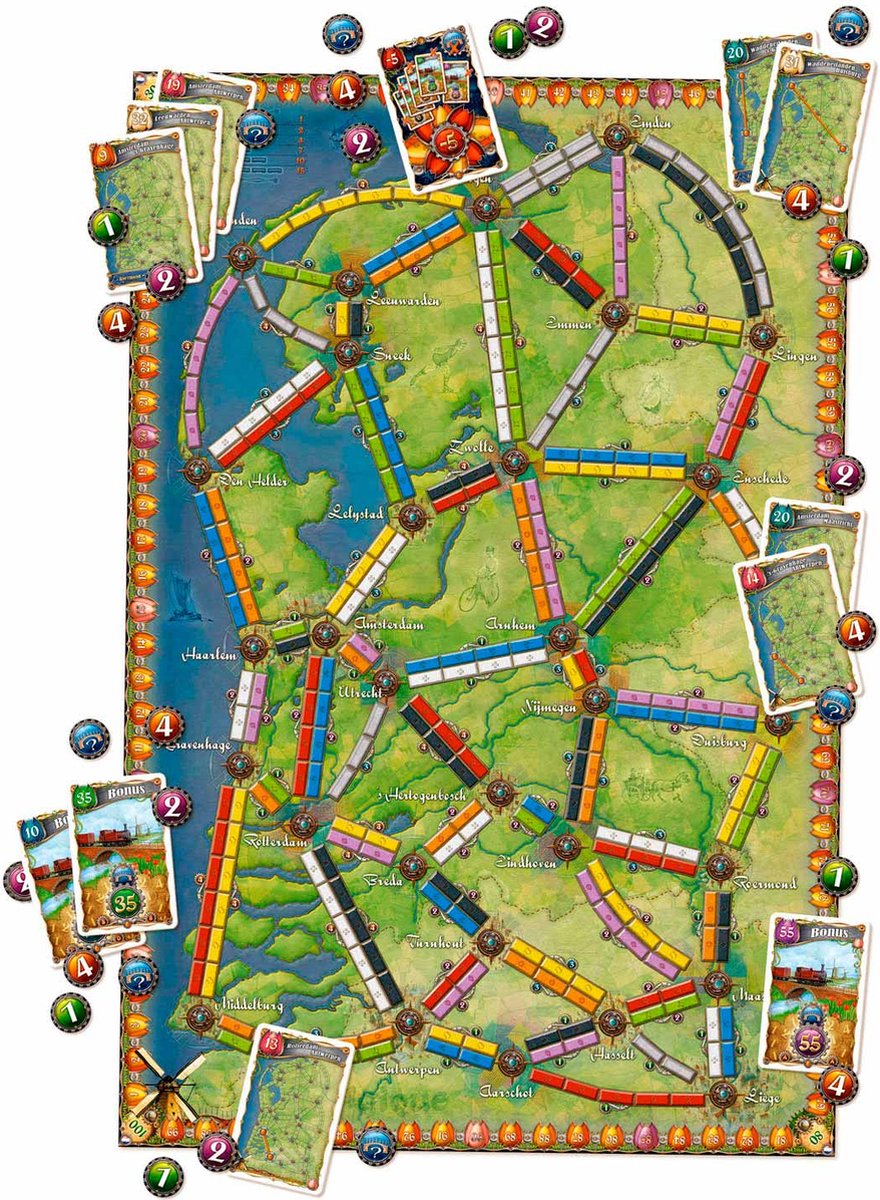Days of Wonder Ticket to Ride Nederland - Kaartcollectie #4