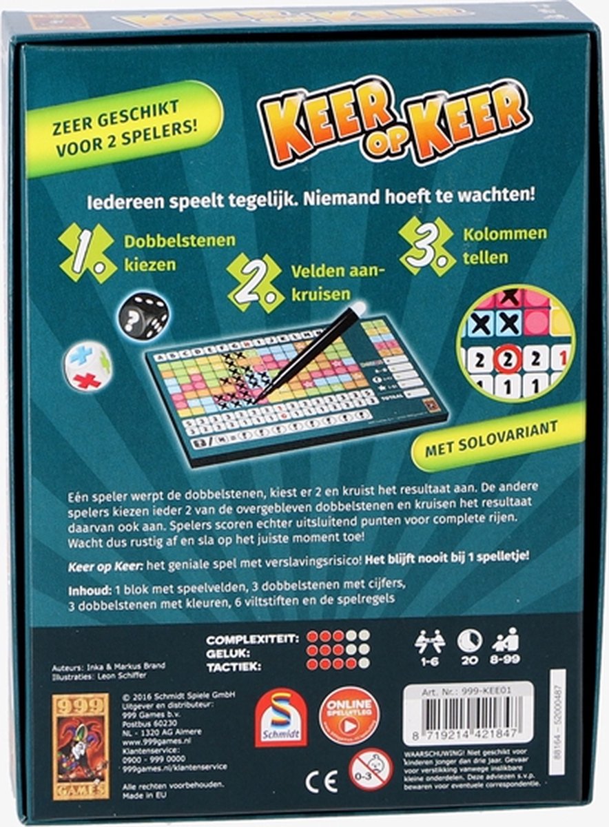 999 Games Dobbelspel Keer op Keer - Uitdagend Plezier