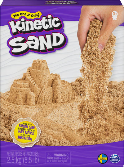 Kinetic Sand Natuurlijk Bruin Zand - 2,5 kg voor Creatief Spel