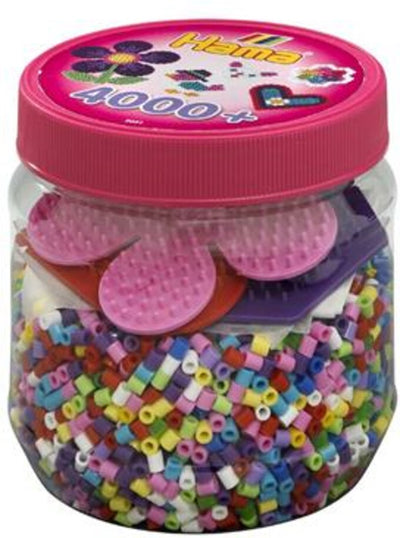 Hama Strijkkralenset in Badkuip met 3 Grondplaten - Roze